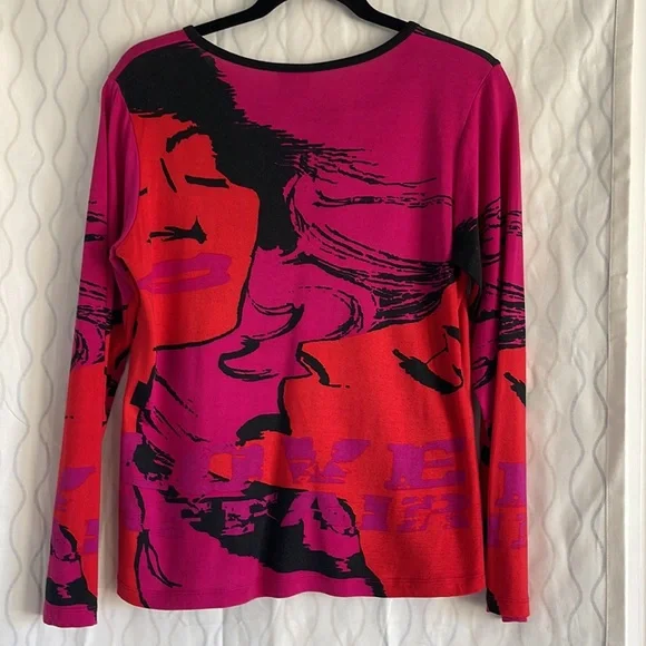 Lyn Ritchie long sleeve retro T-shirt - Picture 2 of 3